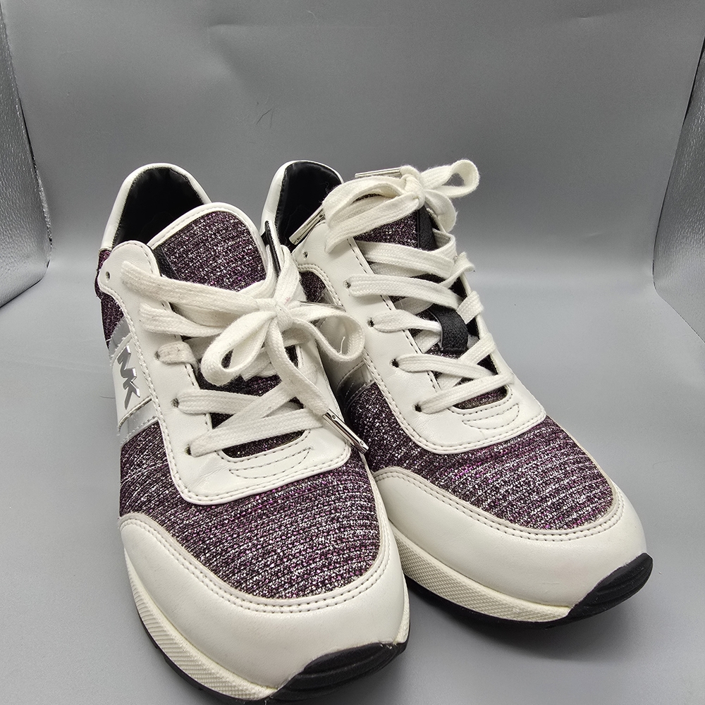 Michael Kors Purple and White Athletic Shoes